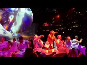 Ariana Grande performing NASA on her Sweetener World Tour