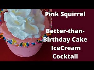 Make ahead Pink Squirrel- Wisconsin Supper Club after dinner drink cocktail