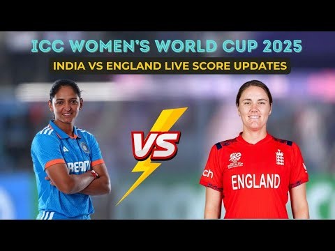 India vs England – women word cup 2025, 20th math live cricket