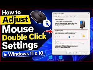 How to Adjust Mouse Double Click Settings in Windows 11 & 10 ‪@fxtechsolution‬