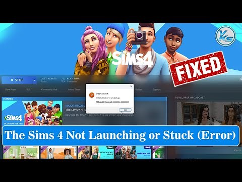 ✅ How To Fix The Sims 4 Launching The Game Failed, Black Screen, Not Starting, Stuck & Running
