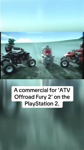 A commercial for 'ATV Offroad Fury 2' on the PlayStation 2.