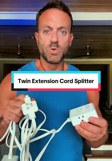 Power outlets always seem to be in the worst spots. The NTONPOWER Twin Extension Cord Splitter fixes that by giving you power exactly where you need it. With a smart Y-split design, this extension cord splits into two 6-ft cords (or extended 18-ft reach) so you can power devices on both sides of a room without stacking bulky power strips. #extensioncord #electronics #techfinds #techgadgets #homeofficesetup