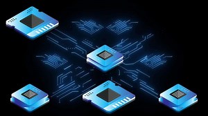 connection lines neon light effect green screen background