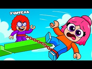 I WAS CHAINED TO A CRAZY TEACHER IN ROBLOX