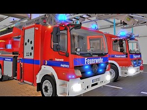 Emergency Call 112 Sim - Augsburg Firefighters Responding! 4K