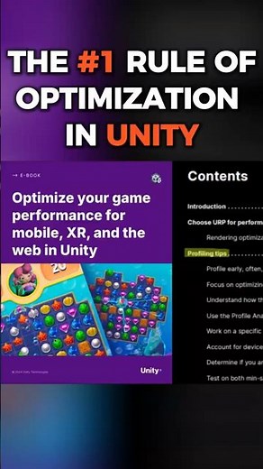 Don't optimize your Unity game until you watch this! #unity3d #gamedevelopment #unitytutorial