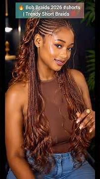 🔥 Bob Braids 2026 #shorts | Trendy Short Braids 💯 #braids #hairstyles #cornrows