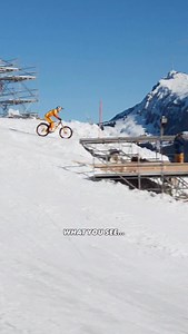 What you see vs my @insta360 pov | Fabio Wibmer