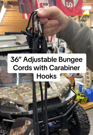 Rope slips, loosens, and takes forever to get undone. These adjustable bungee cords actually lock in place, clip on fast, and hold tight. From truck beds to bikes to random bulky stuff, these just work. #trucktok #worktruck #dadtok #truckaccessories #outdoorgear Once you use carabiners instead of hooks, you won’t go back. Linked below.