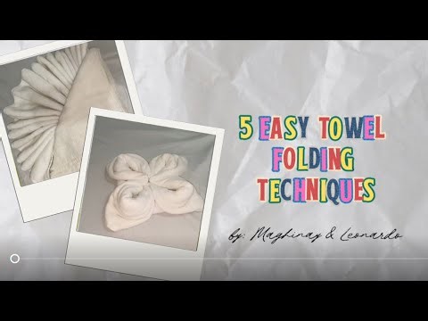 5 Easy Towel Folding Techniques | DIY Lotus, Rose, Boat, Fan & Double Hearts 💕🥀