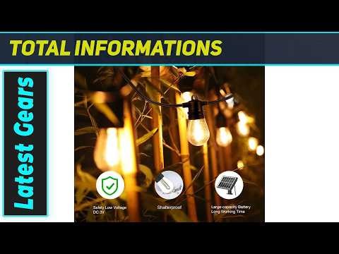 SUNTHIN 100ft Solar String Lights: Amazing USB Backup & Zero Bills!