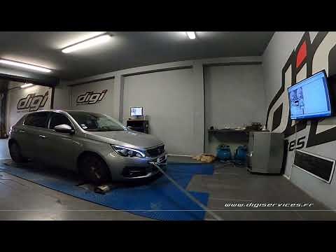 Peugeot 308 1.2 Puretech 130cv Reprogrammation Moteur FLEXFUEL @ 144cv Digiservices Paris 77 Dyno