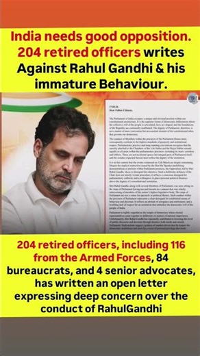 Former Officers Wrote Letter Questioning Rahul Gandhi's Behaviour