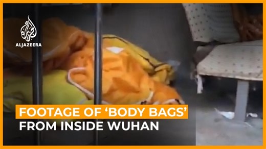Footage of ‘body bags’ from inside Wuhan