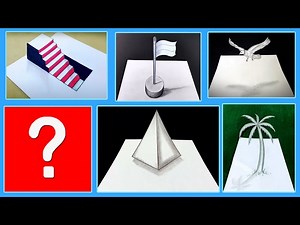 6 Easy 3D Drawing Tutorial (Part 7) ! Easy 3D Drawing tutorial - Videos For Kids