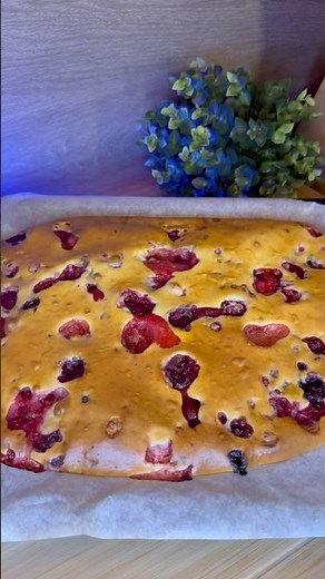 Red Fruit Clafoutis🍓 #springonyoutube ￼