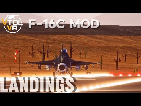 VTOL VR | F-16C Mod Landing Compilation