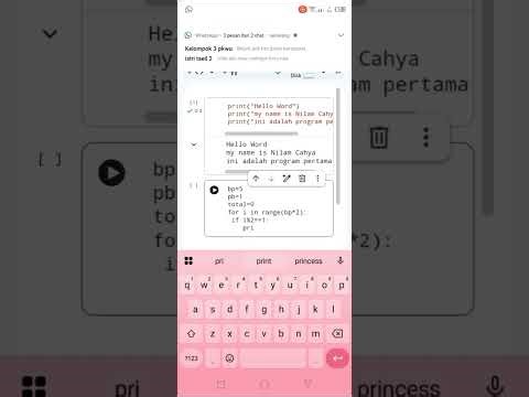 Tutorial membuat program menentukan deret bilangan ganjil dan jumlah total