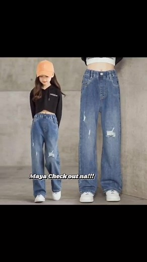 Trend Wideleeg Denim Tatterd Style For Kids Fit To 12 years old!!!! #kidsfahsion #kids #kidsoftiktok #denim #girlfashion #trendpants #denimpants #Denim Pants For Kids Highwaist #denimootd #bestootd #paydaysale #supertrend #shopfinds #mommyfinds #casualootd #finds #trending #trend #fypシ゚viral #shopfinds #tiktokupdate #tiktokph #momskiss7 Check out na momshie!!!!