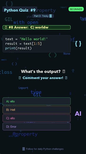 🐍 Python quiz #9