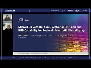 Aledia | MicroLEDs with built-in directive emission + RGB capability...