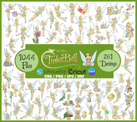 Tinkerbell SVG Bundle, Tinkerbell Svg & Png Files for Cricut, Believe Tinkerbell Png, Fairy Svg for Shirt, Princess Clipart Instant download - Etsy