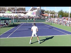 Roger Federer Practice - Court Level View - ATP Tennis