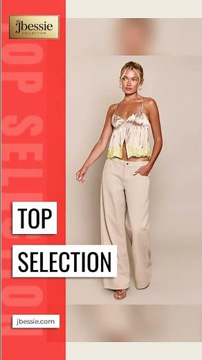 Satin Split Floaty Lace Hem Cami