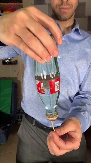Water Adhesion or Cohesion!? #experiment #sciencefacts #waterexperiments
