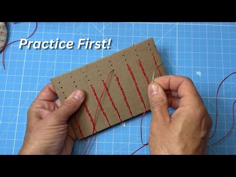 Learn Coptic Stitch Before You Sew a Book - No Stress, No Measuring Needed| Bookbinding Tutorial