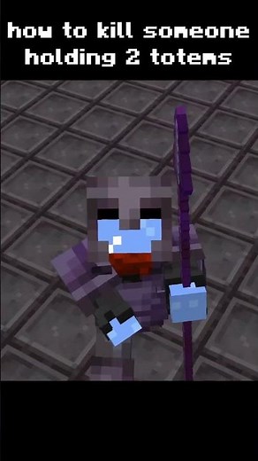 How To Kill Someone With TWO Totems! #minecraft