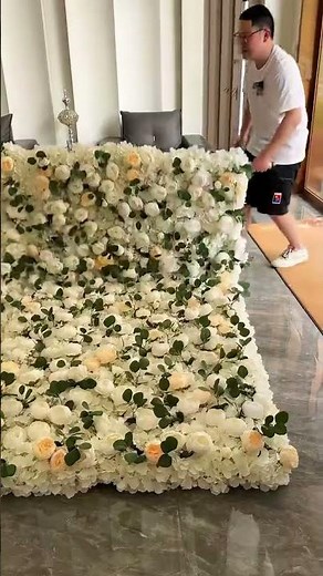 How to setup flower backdrop in 3mins? Let's try this! Easy to install and repack! Perfect for event