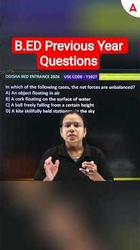 B.ED Previous Year Questions #adda247odia #shorts #ytshorts #physics