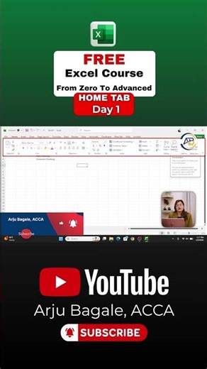 STOP IGNORING EXCEL HOME TAB | Full Tutorial on YouTube #excel #excelcourse #learnexcel