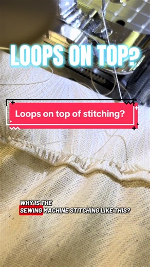Loops appearing on top of your stitching? This is how to fix it #SewingTips