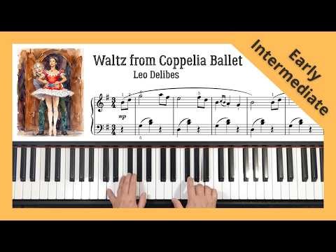 Waltz from Coppélia Ballet | Early Intermediate Piano Performance