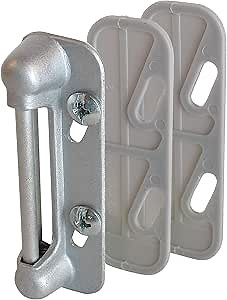 Prime-Line MP5003 Spring Type Screen Door Strike Plate, Aluminum (1 Set)