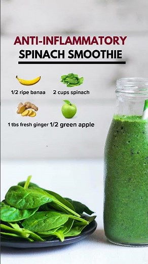 Anti-Inflammatory Spinach Smoothie Recipe