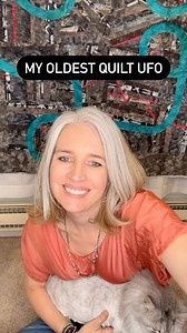 This string pieced quilt with inset skinny strips and insert curved piecing is my oldest UFO quilting project. I’ve never finished the quilting on the borders and it’s been lurking in one cupboard or another since 2001. Considering that’s 22 years, I feel like I was ahead of my time and the mod/ improv piecing that is so popular now. It definitely got more than it’s fair share of hate by my pre social media quilting friends at the time. (Small local stuff). Which is probably why I essentially st