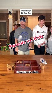 Family Fun: Bottle Flip Tic Tac Toe Challenge