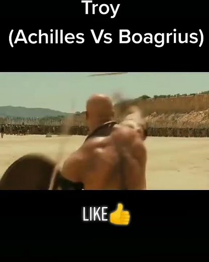 Troy Movie Scene | Achilles Vs Boagrius | Fight