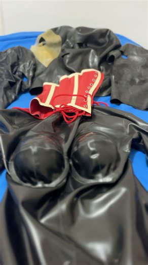 Luxury latex rubber fashion #corset #latex