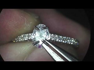 Optic Micro Diamond Setting, Center Stone Setting,Full Video HQ