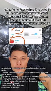 Cara Mudah Reset ID Autenticator Menggunakan Telegram