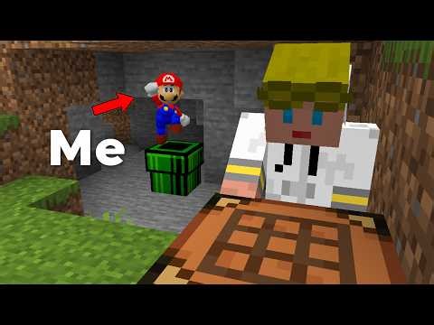 Sneaking Mario Into My Friend's Minecraft