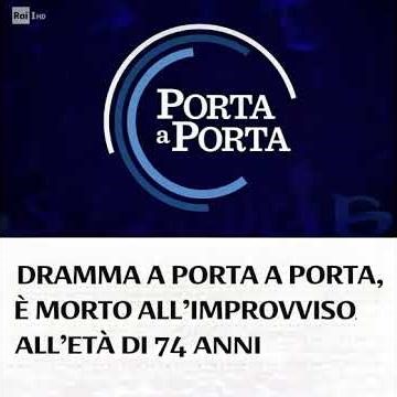 ⚫️ È morto all'improvviso all'età di 74 anni Brun...#brunovespa