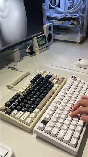 본격 가성비 풀알루 키보드 비교! 레이니75 상옵 vs 안녕75 회목축 | wob rainy75 vs leobog hi75 | 윤도키 키보드 ASMR | No Music ver.
