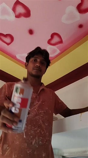 81 reactions | Ceiling spray design with love painting #wallpainting #ceilingdesign #spraypainting #lovepainting #short | Mijan Art | Facebook