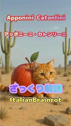 【#italianbrainrot 】Apponini Catonlini アッポニーニ・カトンリーニ【ざっくり解説】